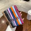 Matte Finish With Magnetic Closure Phone Case For iPhone 18 17 16 15 14 13 12 Pro Max Shockproof Minimalist Color Clashes Cover
