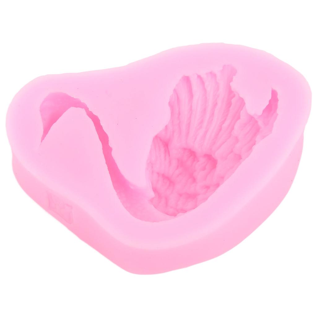 5 ks Silikonové formy labuť Opakovaně použitelné Snadné vyklápění 3D Tvar labutě Silikonová forma na fondán pro výrobu