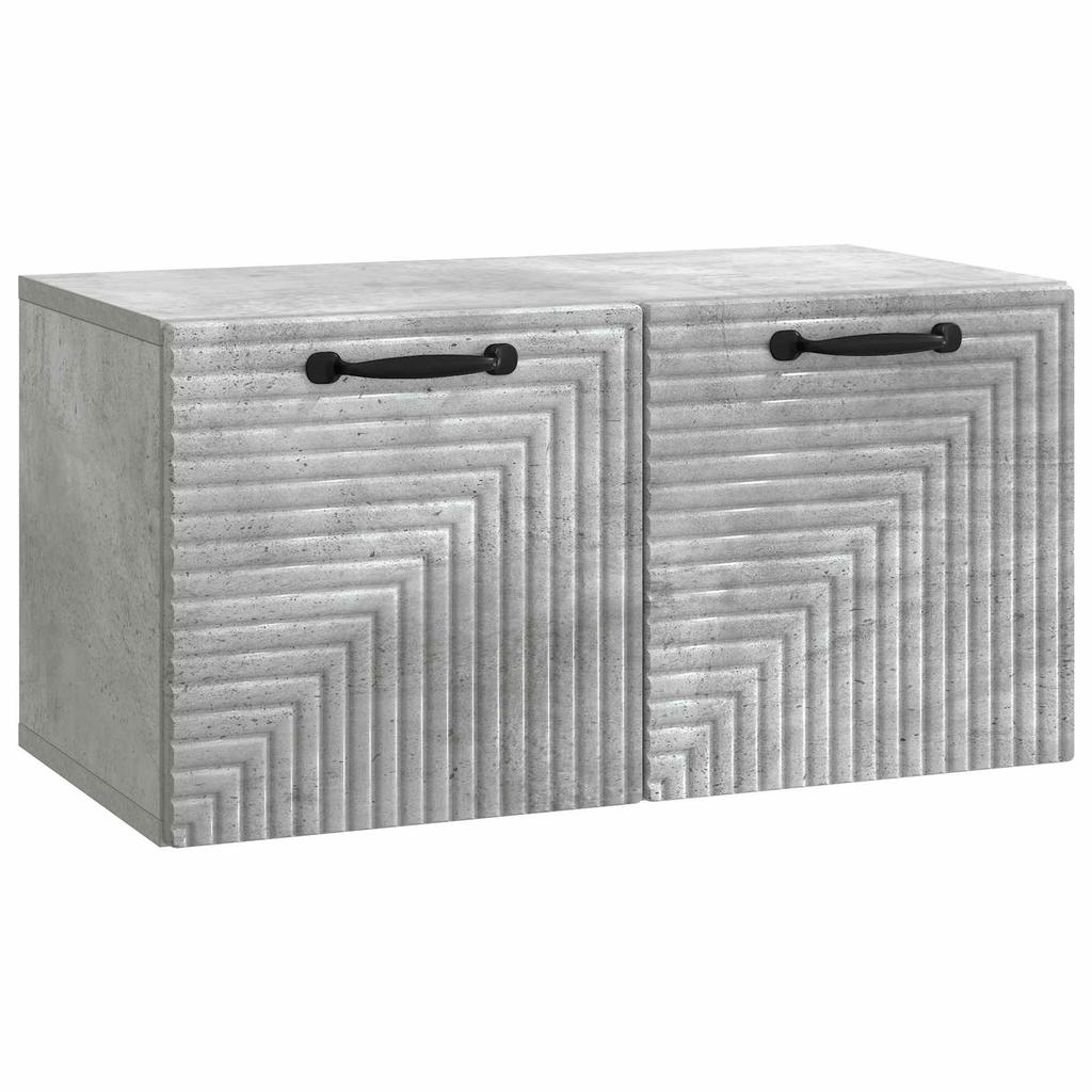 Wall Mounted TV Cabinet Concrete Grey 59.5 x 31 x 30 cm