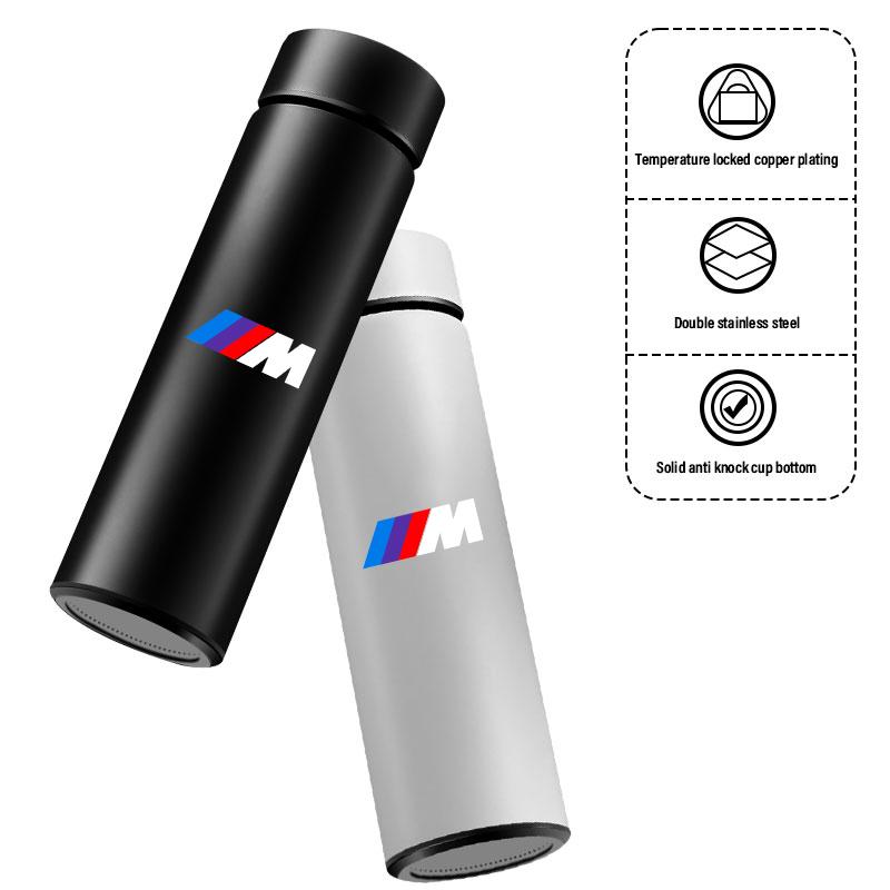 Car Smart Thermos Bottle With Temperature Display Coffee Cup For BMW M E34 E36 E60 E90 E46 E39 E70 F10 F20 F30 X5 X6 X1 M3 M5 M6 E71 F01 F02 F87