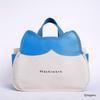 Takarajimasha Chiikawa Interior Tote Bag Book Hachiware Ver. Canvas Storage Bag with Character Rubber Clip
