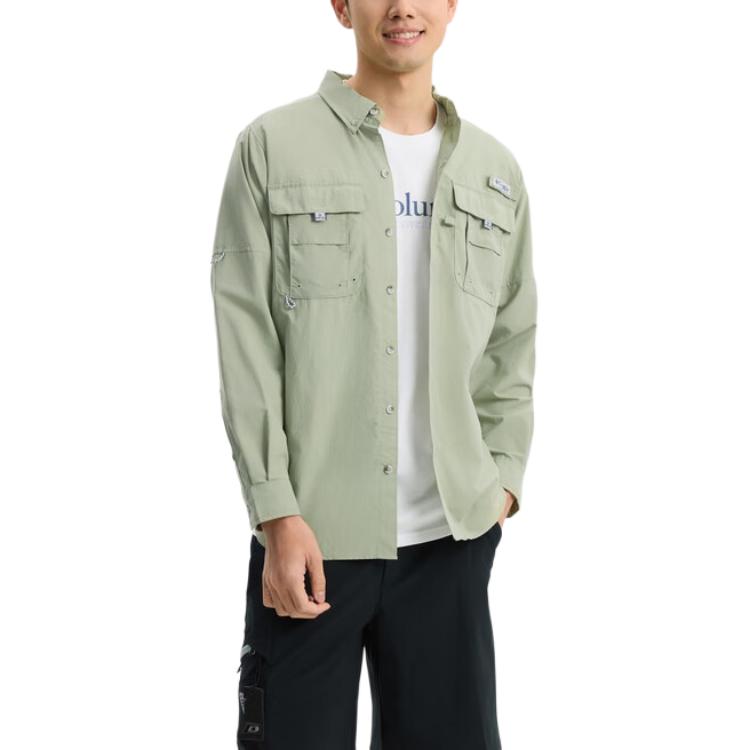 Columbia PFG Shirt Unisex Green FJ7048-381