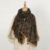 190*75Cm Bib Size Paisley Cotton Linen Scarf Muslim Hijab Women Ethnic Cashew Pattern Shawl Head Wraps Elagant Female Headscarf