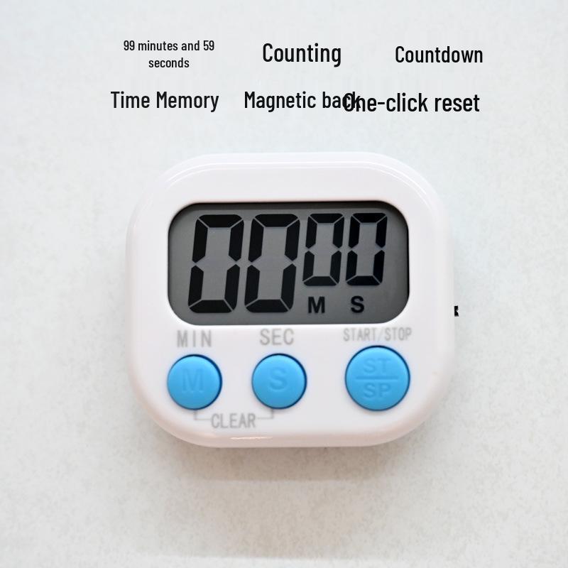 

Настольный магнитный мини-таймер для учебы, письма и выполнения домашних заданий - Визуальный обратный отсчет и положительный таймер English Version + Box Packaging