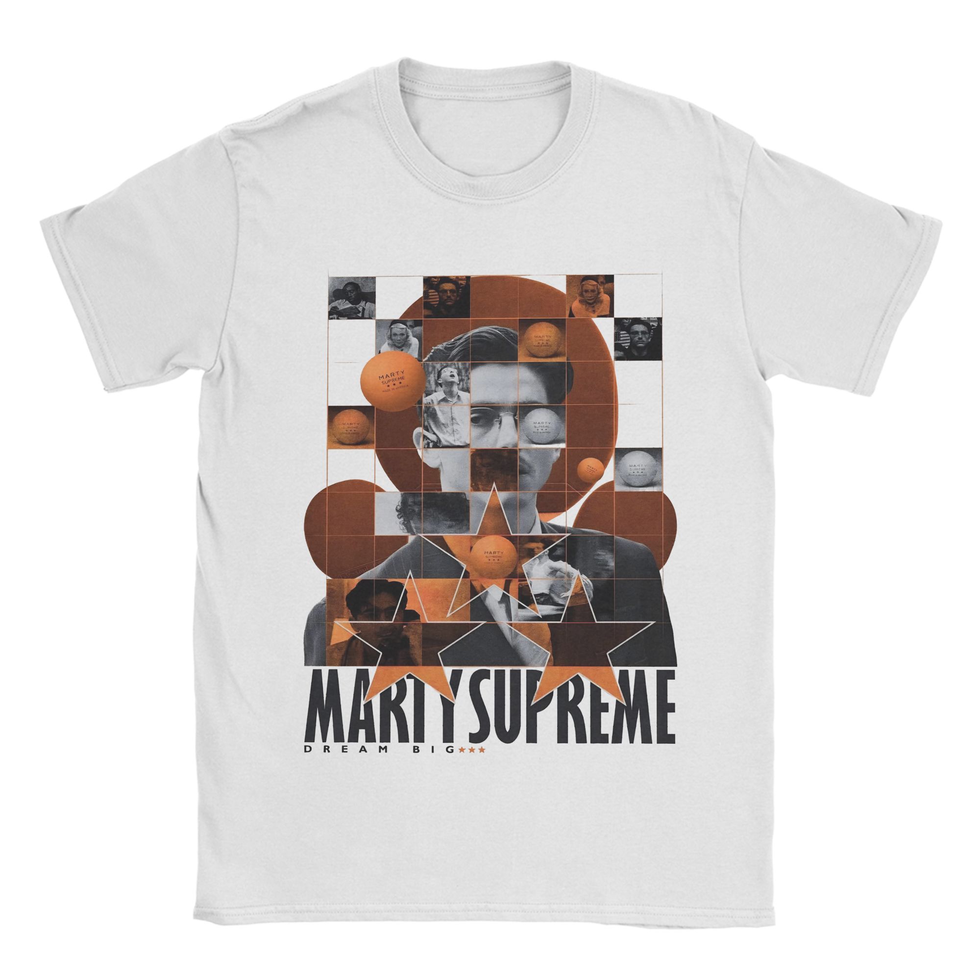 Хип-Хоп Марти Supreme Настольный Теннис Футболка Унисекс Круглый Вырез Короткий Рукав Одежда Хлопок Летние Топы S