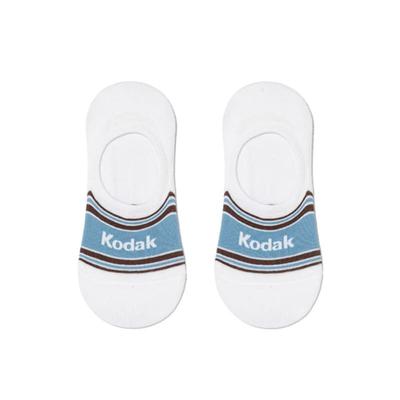 Kodak Apparel Striped Multi No-Show Socks S.BLUE