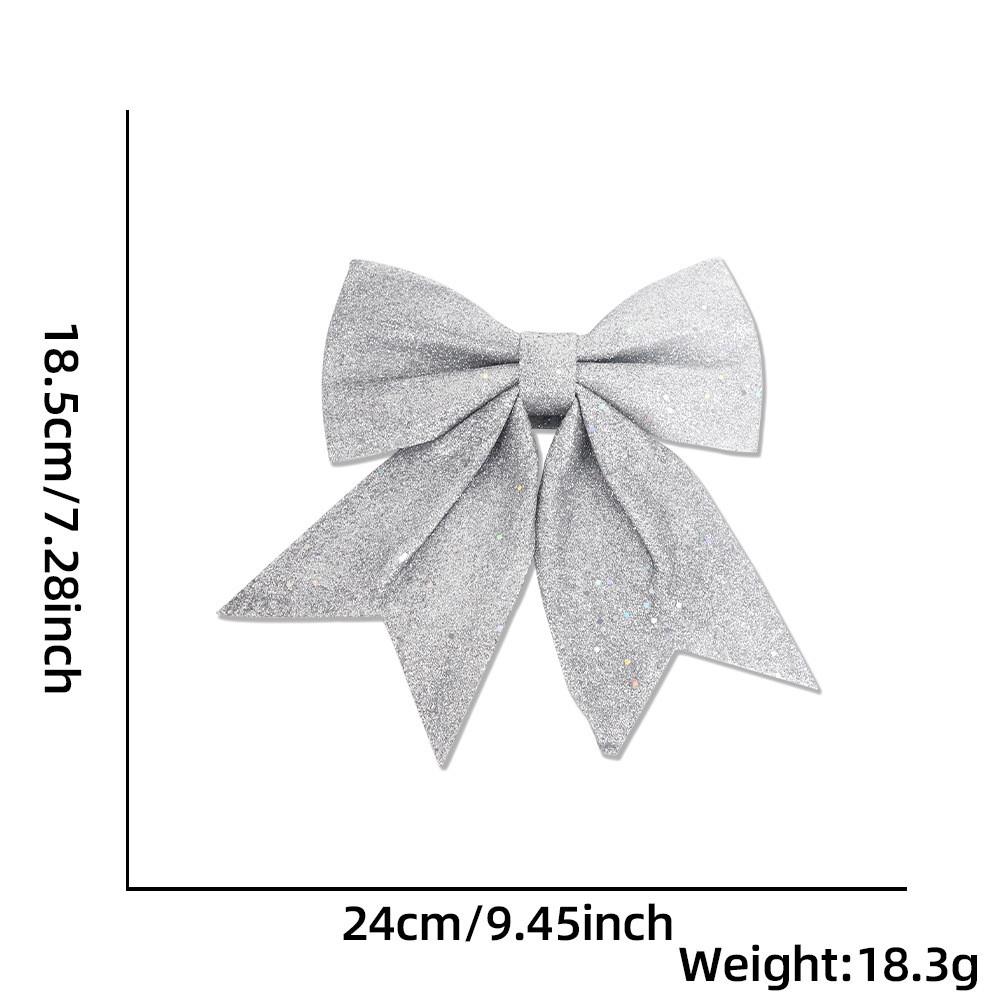 Pearl Stylish Cotton Glitter Bow Ornaments Ideal For Holiday Decor And Diy Projects Craft