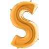 Foil Balloon Letter 40' S Gold