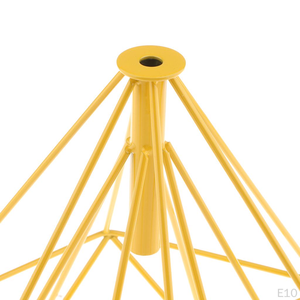 Metal Diamond Bulb Guard Lamp Cage Light Lampshade 12 Colors