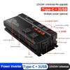 Household LED Portable High Power Car Inverter  Universal Solar Power Converter Digital Display Voltage Transformer