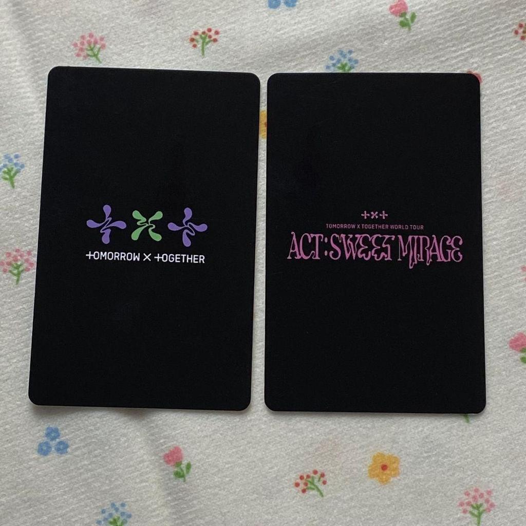 [USED] Soobin TXT Lucky Doro SOOBIN SWEET Limited Edition Trading Cards (2 Cards)