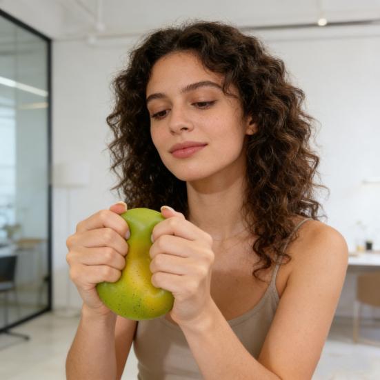 1/2/3/4/5Pcs Simulation Mango Stress Relief Toy Color Changing Strawberry Squeeze Toy Slow Rising Stretchy Decompression Fruit Shape Sensory Fidget