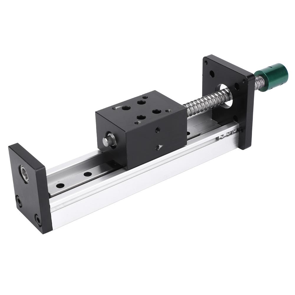 Linear Guide Rail Slide Ball Screw Motion Table 400mm Effective Stroke(1610 Ball Screw)