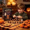 Kalendář Highland Cow Adventní kalendář Halloweenský kalendář, Krabička s odpočítáváním 24 dnů Stolní dekorace s 24 ks figurek, Strašidelný
