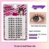 10-Row Autumn Leaf & Sunflower Faux Eyelashes - Flat, Glue-Free