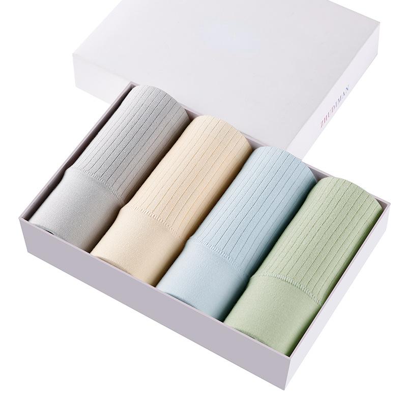 

Женское нижнее белье из чистого хлопка в штучной упаковке, дышащее нижнее белье с высокой талией, хлопковые женские трусы XXL