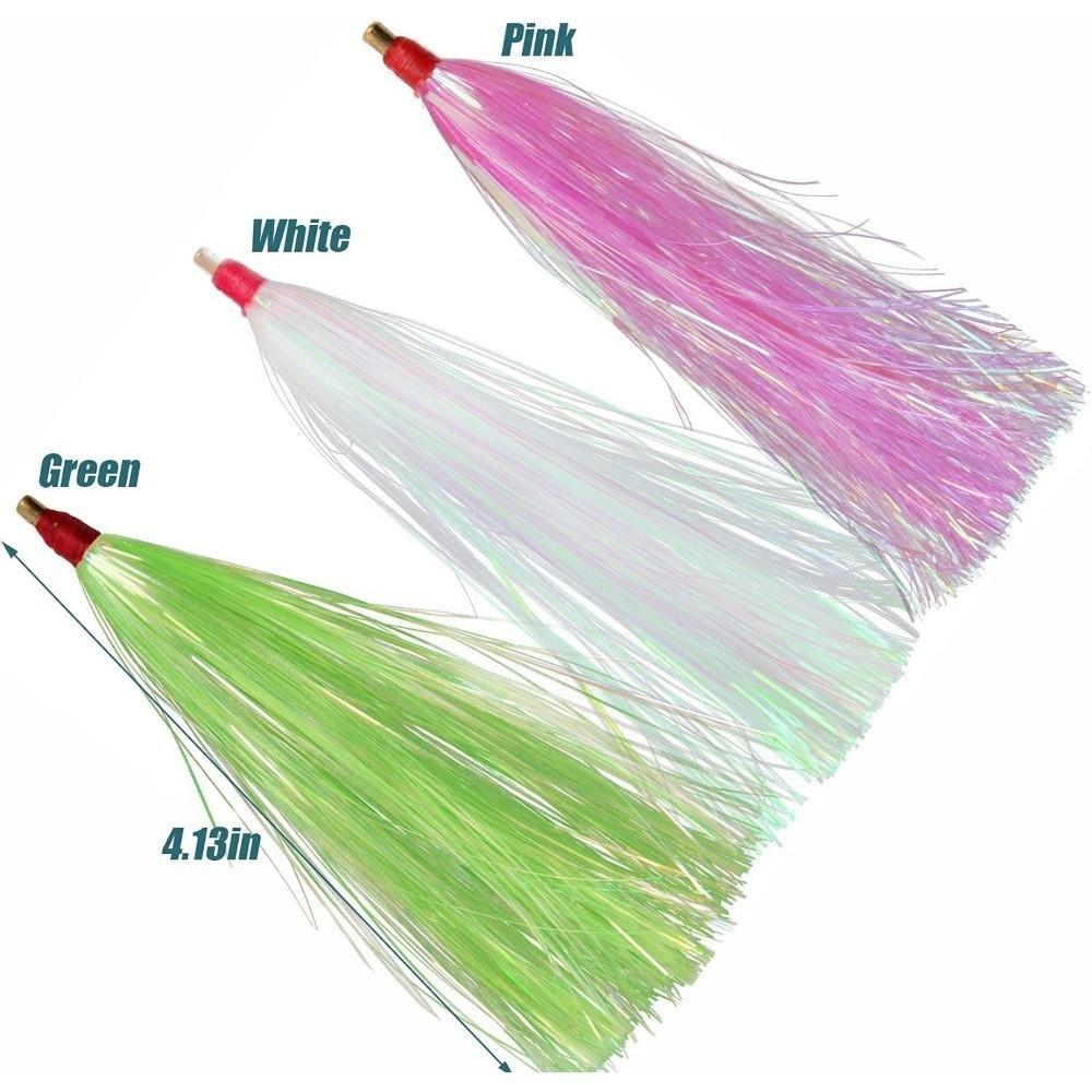 Weihe Sports Copper Head Shiny Wire Plastic Fishing Lure Sea Fishing Set Fishing Gear Accessories Sea fishing copperhead bright silk 5-pack