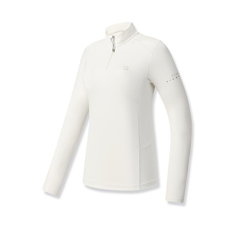 

Fila Фитнес Простой Повседневный Спорт Универсальный Однотонный Дышащий Вязаный Лонгслив с Полумолнией Женские Топы A11W541213FGY S