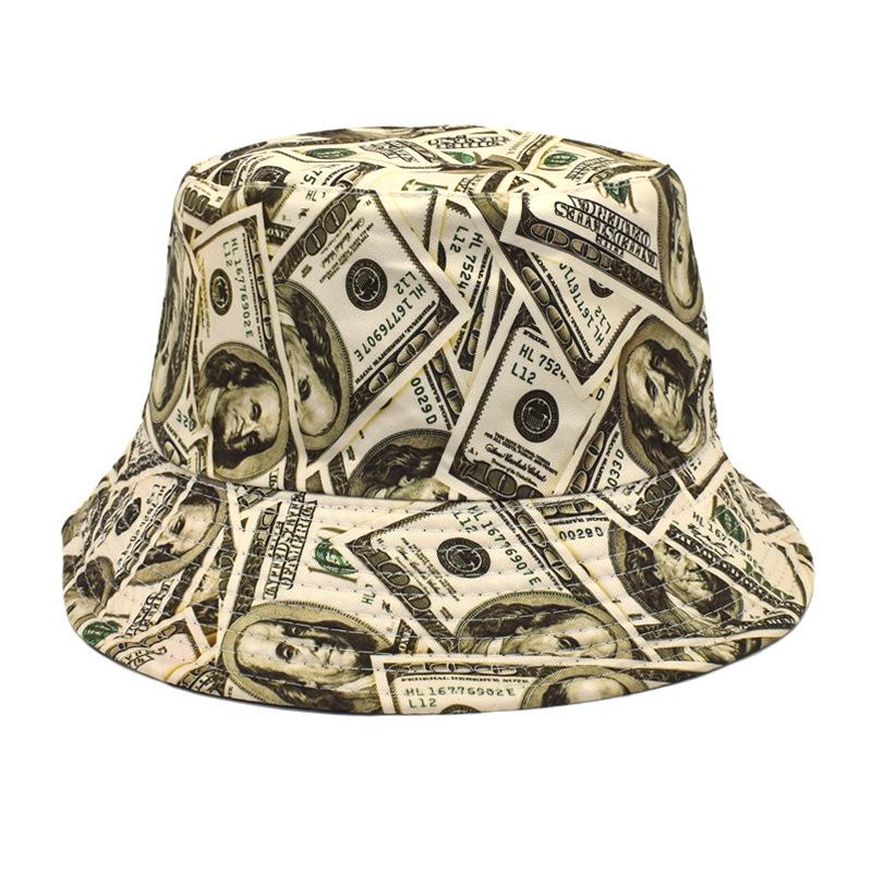 New Printed Fisherman Hat Fashionable And Trendy Basin Hat Autumn And Winter Outdoor Sun Protection And Sunshade Warm Hat