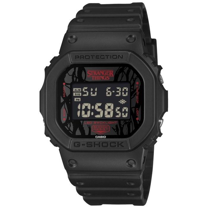 [Casio] G-Shock DW-5600STT-1JR Watch, Men s, Black/Red (Stranger Things Collaboration)