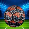 Custom Name Personalized Kiss Rock and Roll Print Size 5 Soccer Ball Training & Match Football, for Team, Kicking, Gift for Football Enthusiasts