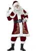 European & American Long-Sleeve Santa Costume for Couples - Festive Party Attire