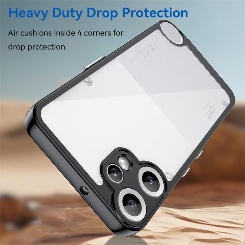 For Nothing CMF Phone 2 Pro Case Nothing CMF Phone 2 Pro Cover Funda Shockproof Clear PC + TPU Silicone Protective Phone Cover
