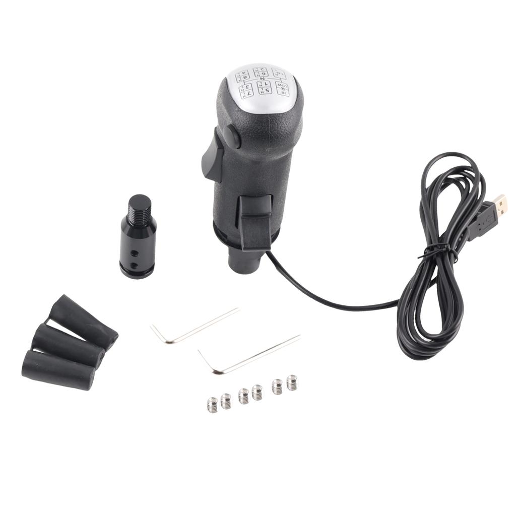 Linkshandige USB Truck Simulator Schakelknop voor Amerikaanse ATS & ETS2 voor Logitech G29 G920 G923 Handgeschakelde Versnellingsbak Thrustmaster TH8A Versnellingsbak