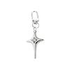 Hollow Star Charm Pendant Keychain Stylish Crystal Star Moon Keychain Car Keyring for Women Bag Ornament Backpack Decors