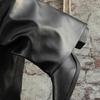 2025 Herbst Britischer Stil Hochhackige Klobige Stiefel - Übergröße Damen Lange Modestiefel