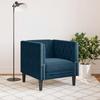 Chesterfield Armchair Blue Velvet