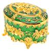 Metal Jewelry Box Vintage Zinc Alloy Decorative Easy To Maintain Keepsake Box for Necklace Earring