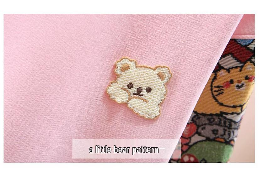 Girls' White Long Sleeve Sweatshirt - Spring Fashionable Top for Children