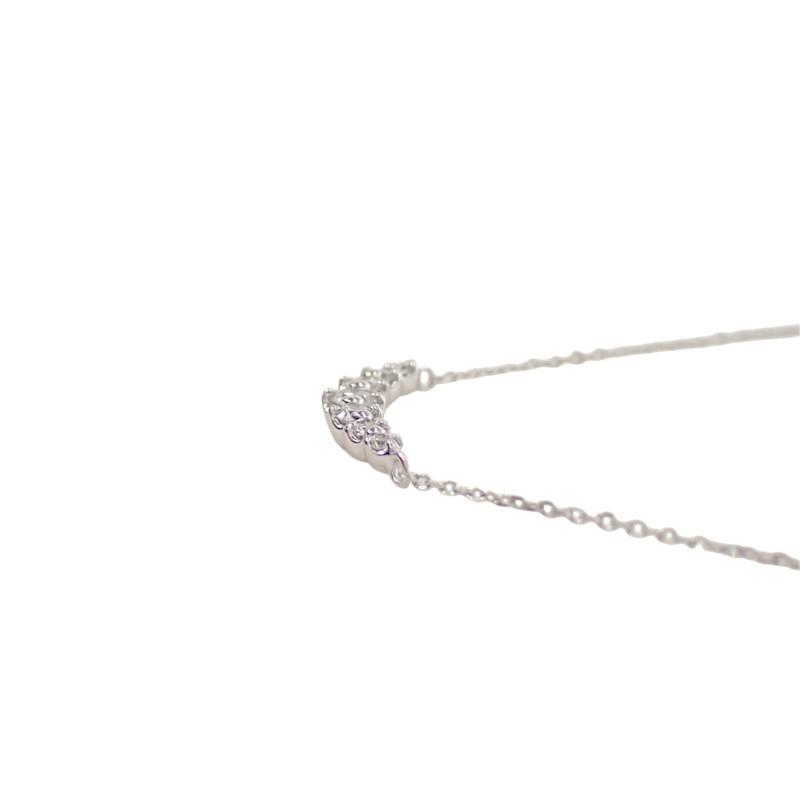 4℃  Necklace K18 white gold/diamond Women