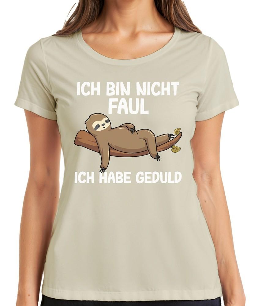 Not Lazy I Have Patience Sloth Gift Idea Funny Saying Ladies Tshirt