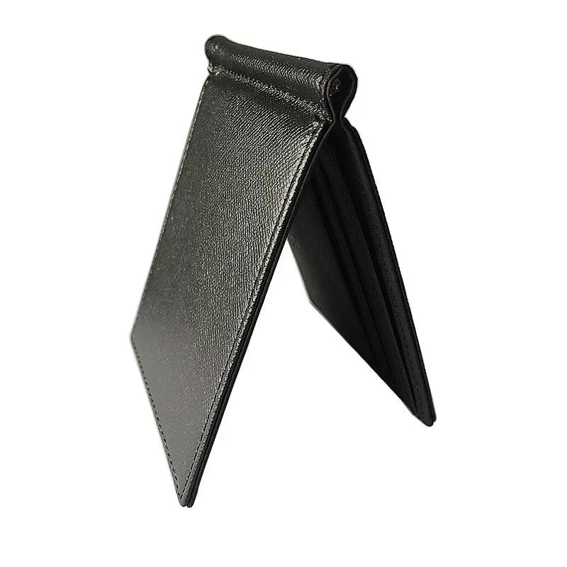 Marke Männer Brieftasche Kurze Karte Halter Brieftaschen Geldbörsen PU Leder Geld Clips Solide Dünne Brieftasche für Männer Geldbörsen