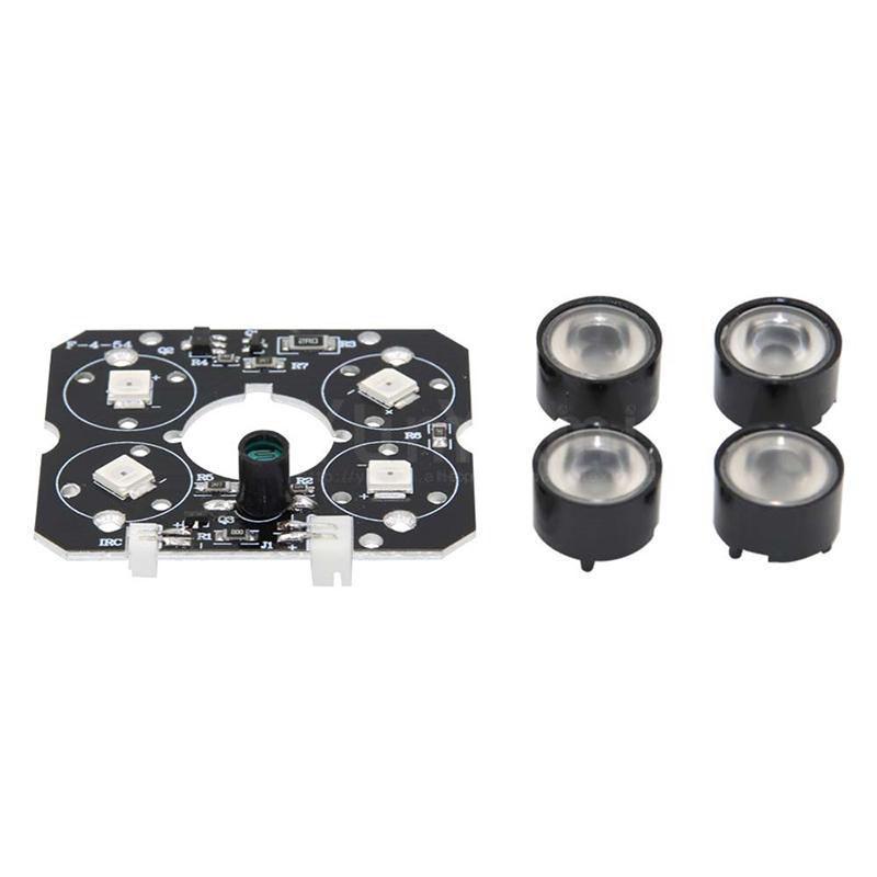 4 Led Array Infrared 90 Degrees Bulbs 850Nm Ir Board Illuminator 4X Ir Led Board For Cctv Camera Night Vision