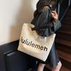 Canvas Underarm Bag Women's 2025 Autumn New Fashion Commuter Large Capacity Student Class Bag One Shoulder Tote Bag