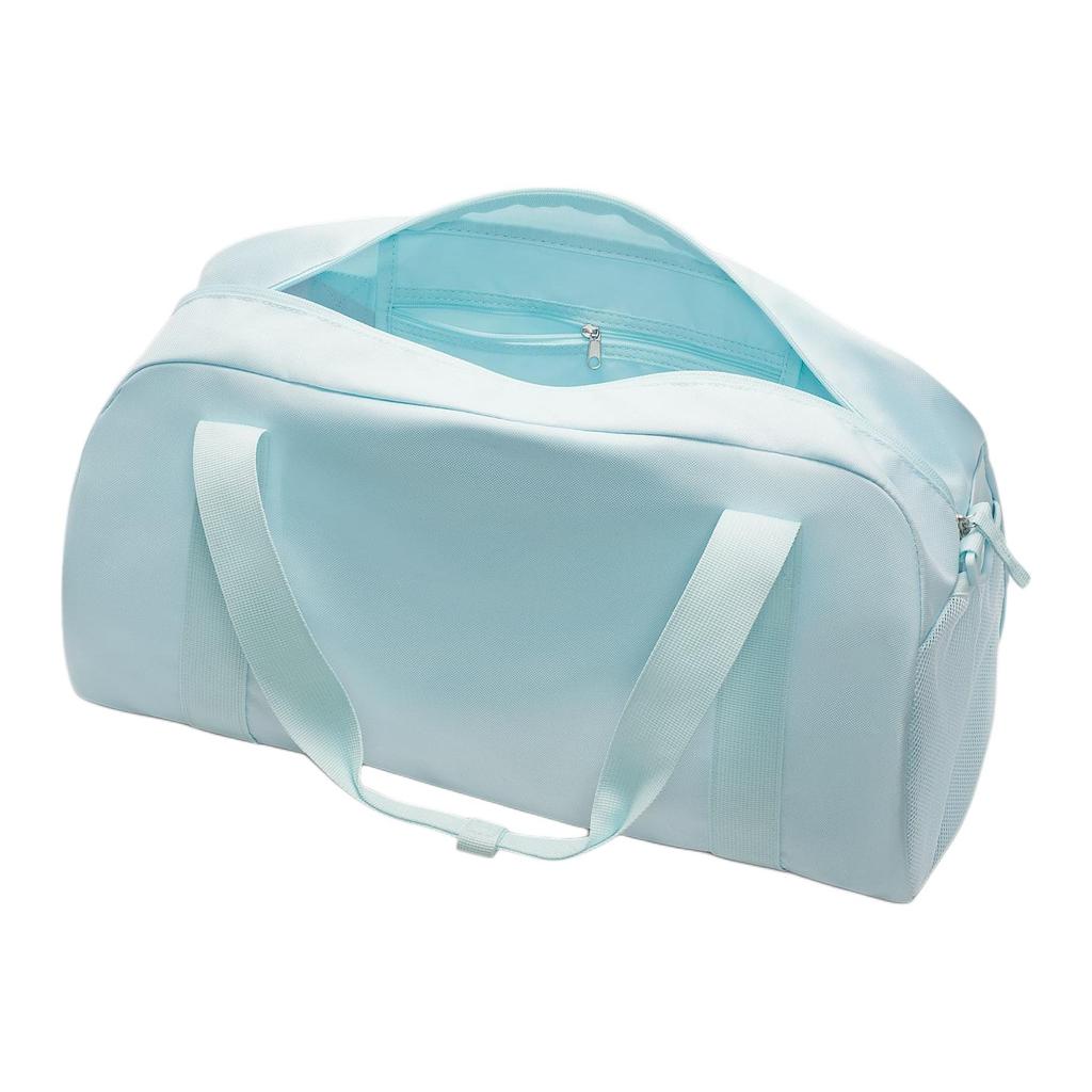 Nike Logo Zipper Closure Polyester Gym Bag Unisex Gym Bag Light-Blue DR6100-474