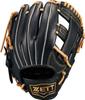 ZETT Youth Baseball Soft Black X Pastel Brown BJGB74520F Glove, Steer, All-Around, Left-Handed Throw, (1932), Size Small,