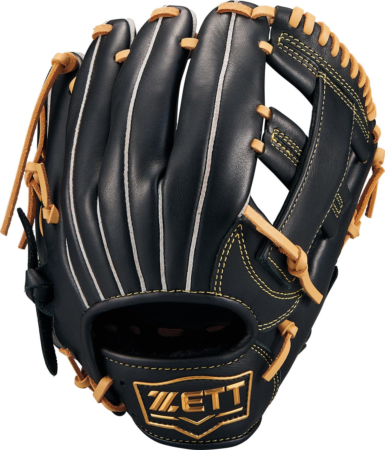 

ZETT Youth Baseball Soft Black x Pastel Brown BJGB74520F Glove, Steer, All-Around, Left-Handed Throw, (1932), Size Small,