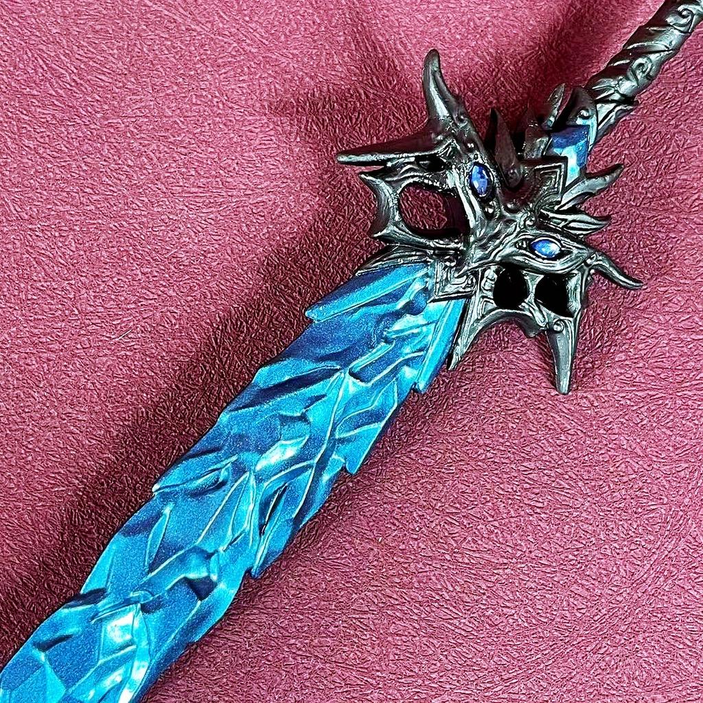 Metal Naraka Bladepoint Katana Blade Steel Sword Anime Ninja Knife Real Size Japanese Original Samurai Sabre Toy 8.6inch Kid Friendly Entertaining Fun