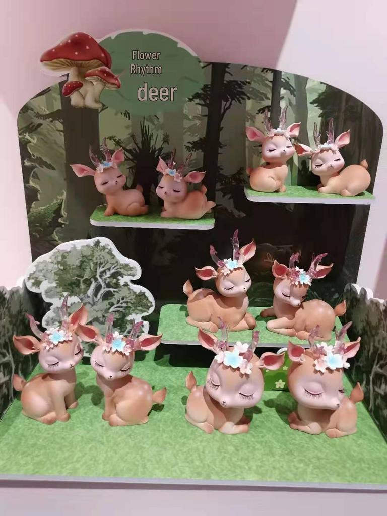 Huayun Little Deer Shaking Head Ornament for Car, Desktop, or Bedroom - Ideal Student Gift