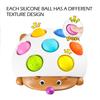 1pcs squeeze Push Pop Toys Kids Finger Press silicone Fidget sensory Toys ForBaby Adults Decompression Toy