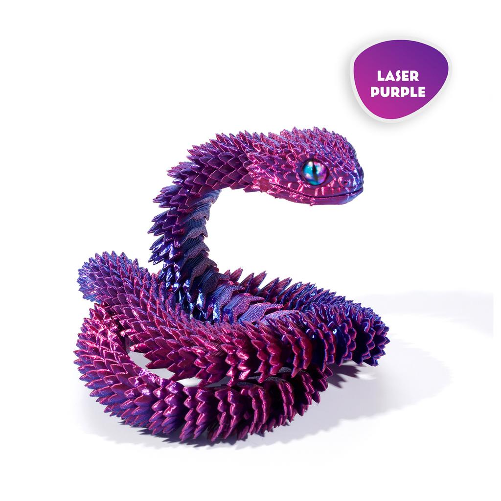 3D Printed Animals Snake Toys Magic 3D Printed Animals Flexible Snake Fidget Toy Desktop Pet Articulated Snake Collectibles
