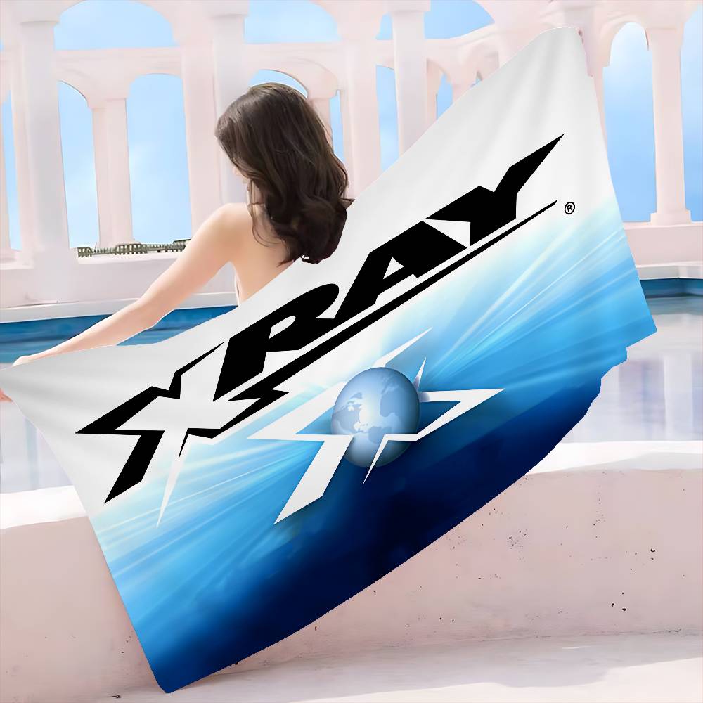 

X-XRAY Racing-CarS Microfiber Blanket Quick Drying Beach Towels Oversized Printing Super Absorbent Pool Towel Blanket W30*H60(CM)
