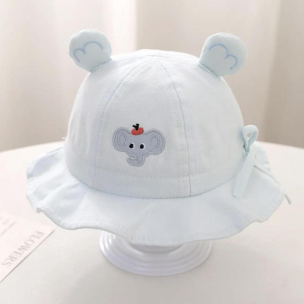 New Cartoon Bear Fisherman Hat: Korean Style Cute Sun Protection Bucket Hat for 1-Year-Old Boys and Girls