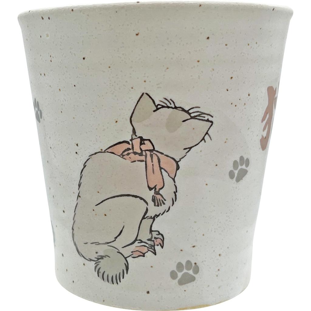 sun art Cute Cat Katsushika Hokusai Japanese Japanese 9 X 9 270 Made In "Hokusai Animals" Teacup, Design, Merchandise, Tableware, Goods, White,