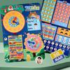 Kids' Early Learning Sticker Book: Number Recognition & Clock Toy