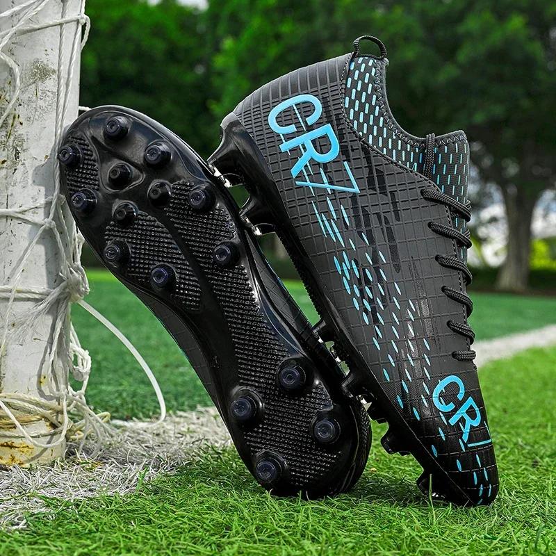 New Men Soccer Shoes Unisex Breathable Sports Cleats Drop Shipping Football Boots Professional Outdoor Ultralight Non-Slip